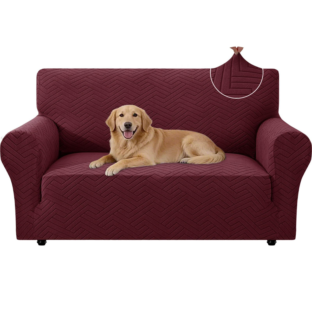 Housse de canapé épaisse extensible en polyester, autre coloris