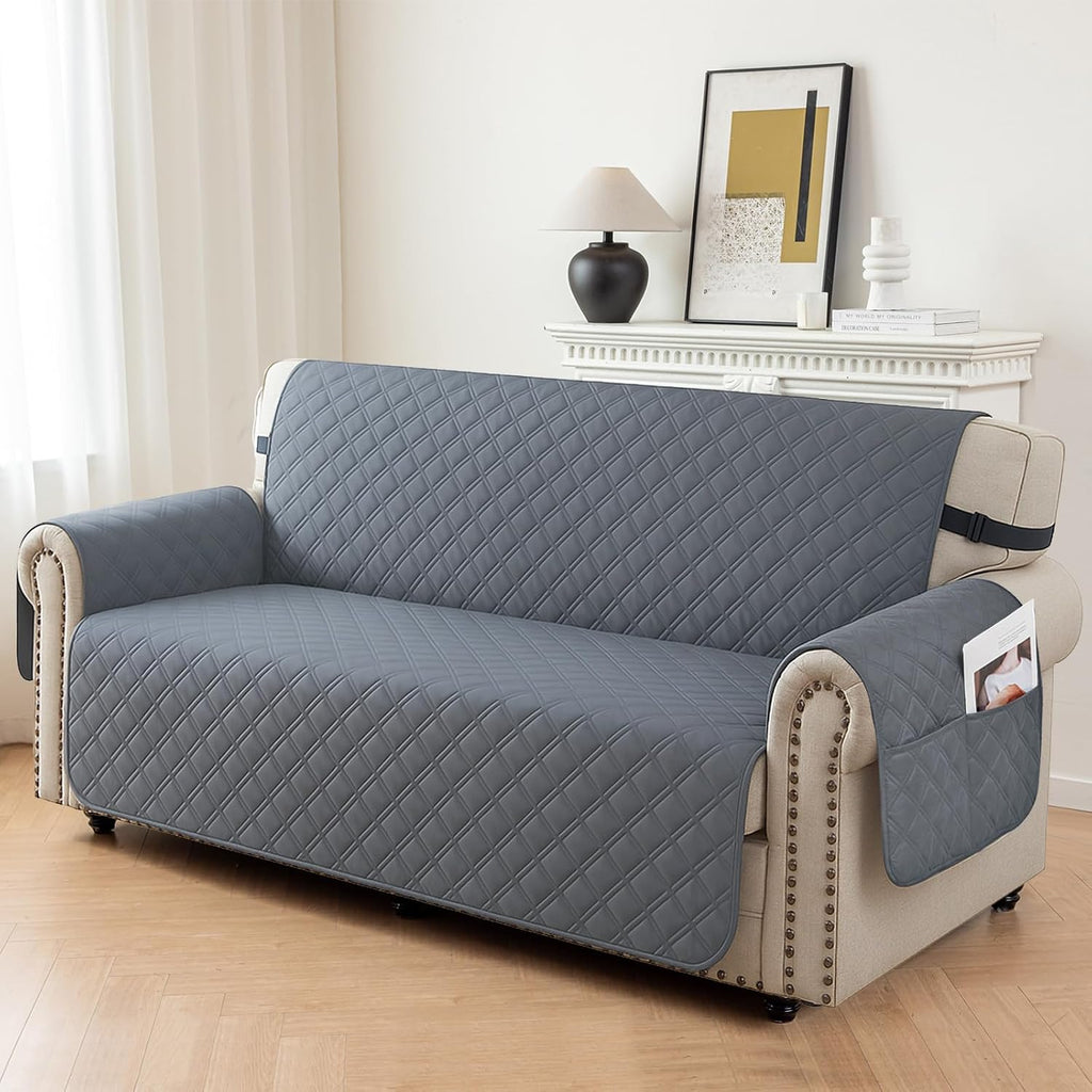 Housse de fauteuil en coton, détail de la finition