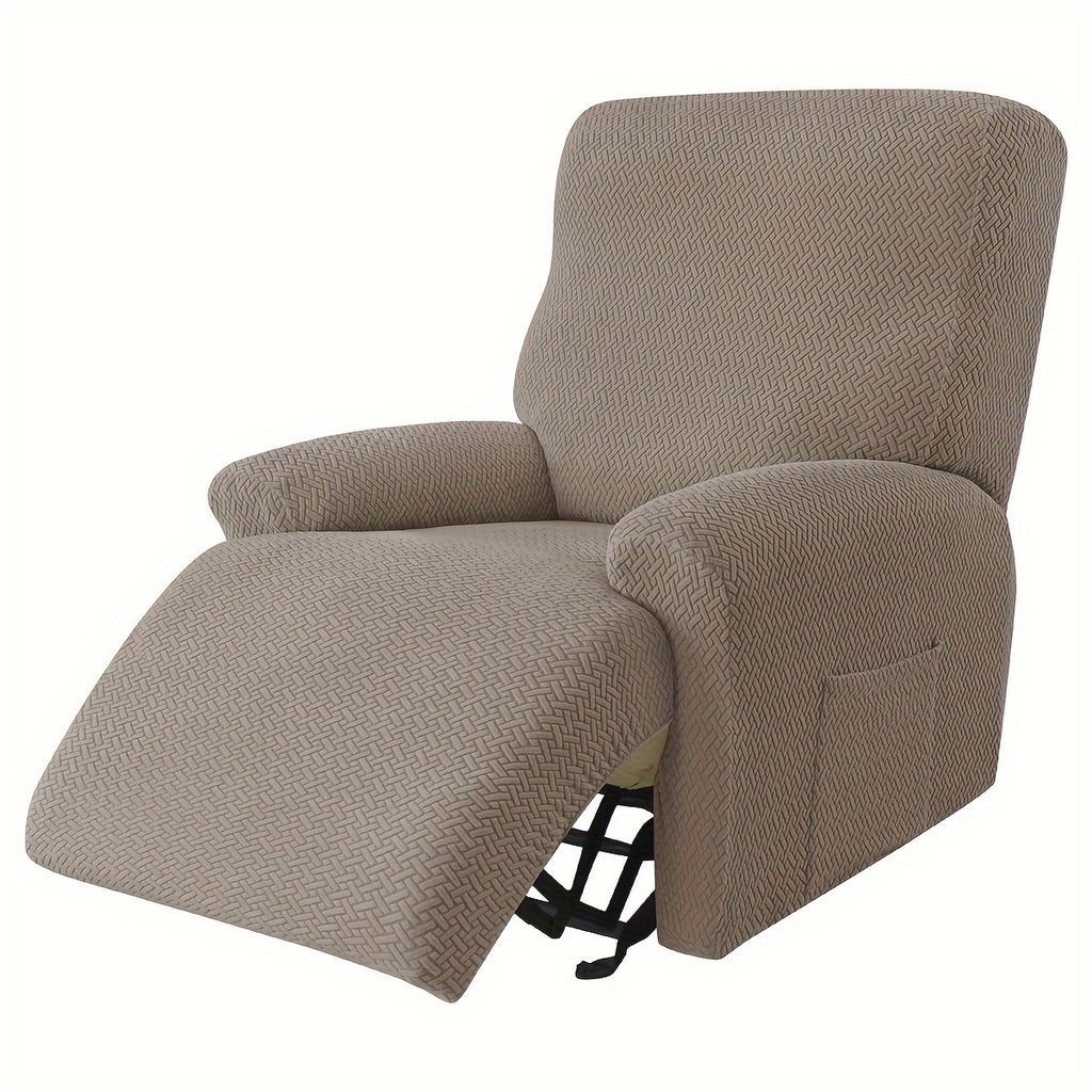 Housse de canapé extensible en polaire jacquard à housses séparées, compatible fauteuil