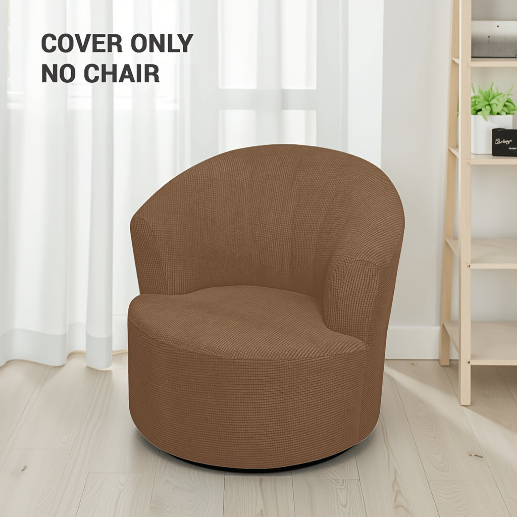 Housse de fauteuil extensible en velours côtelé jacquard pour fauteuil, housse posée