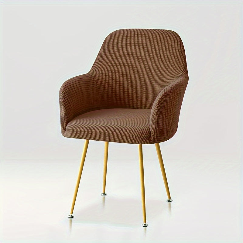 Housse de fauteuil extensible en polyester, détail de l'ourlet
