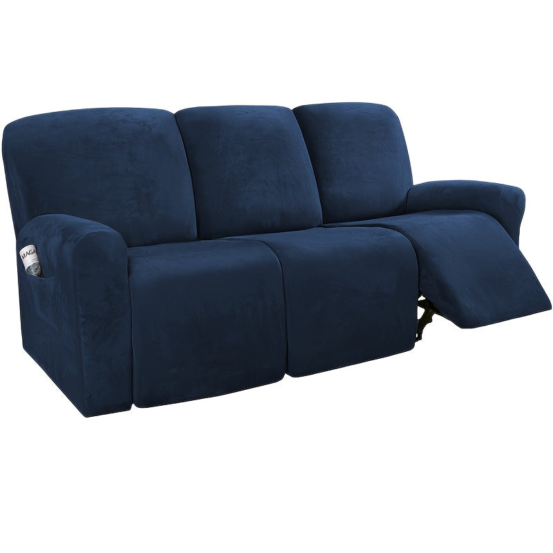 Housse de canapé extensible en velours matelassée, autre coloris