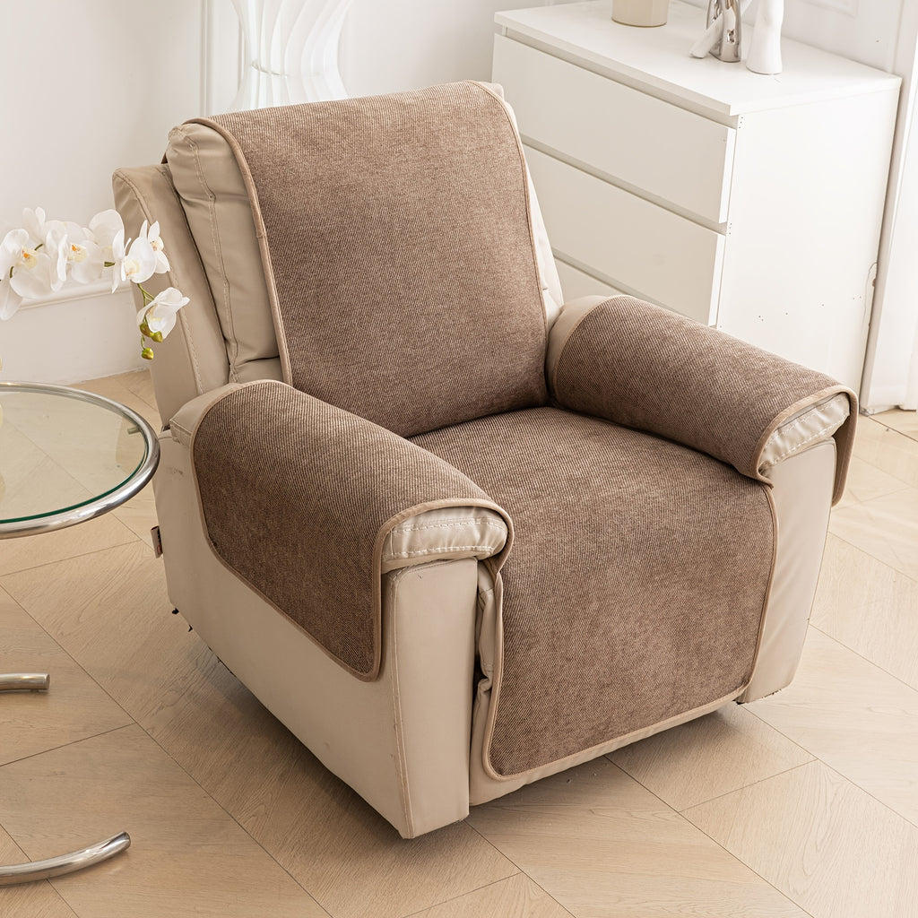 Housse de canapé en chenille antidérapante pour fauteuil, compatible fauteuil