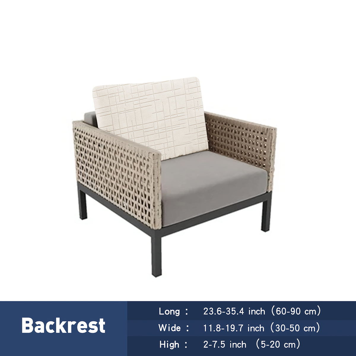 Housse de canapé extensible en polyester, gros plan sur le tissu