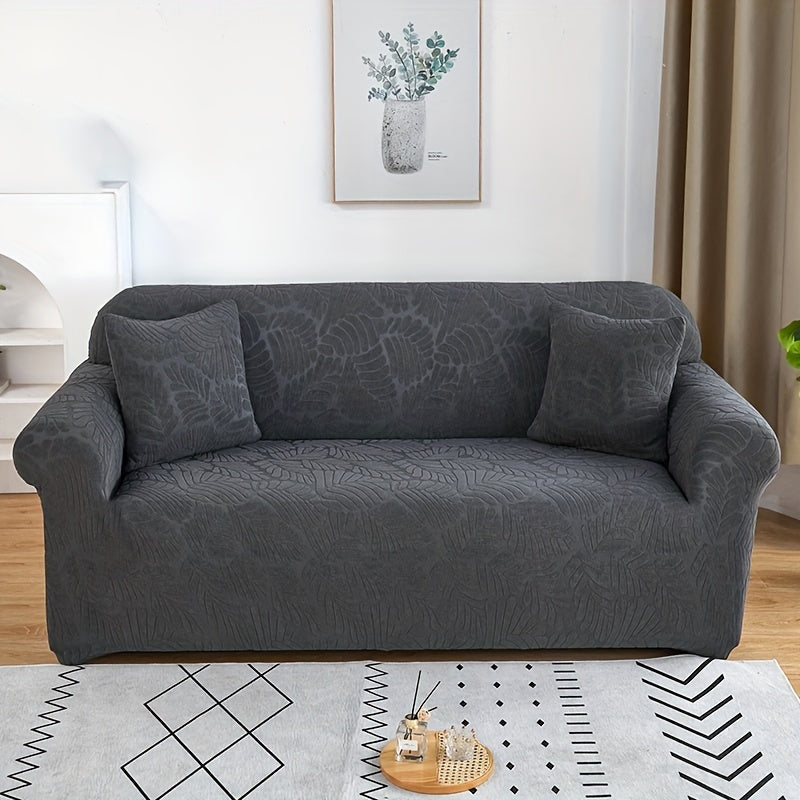 Housse de canapé extensible en tissu matelassé matelassée antidérapante, vue d'ensemble