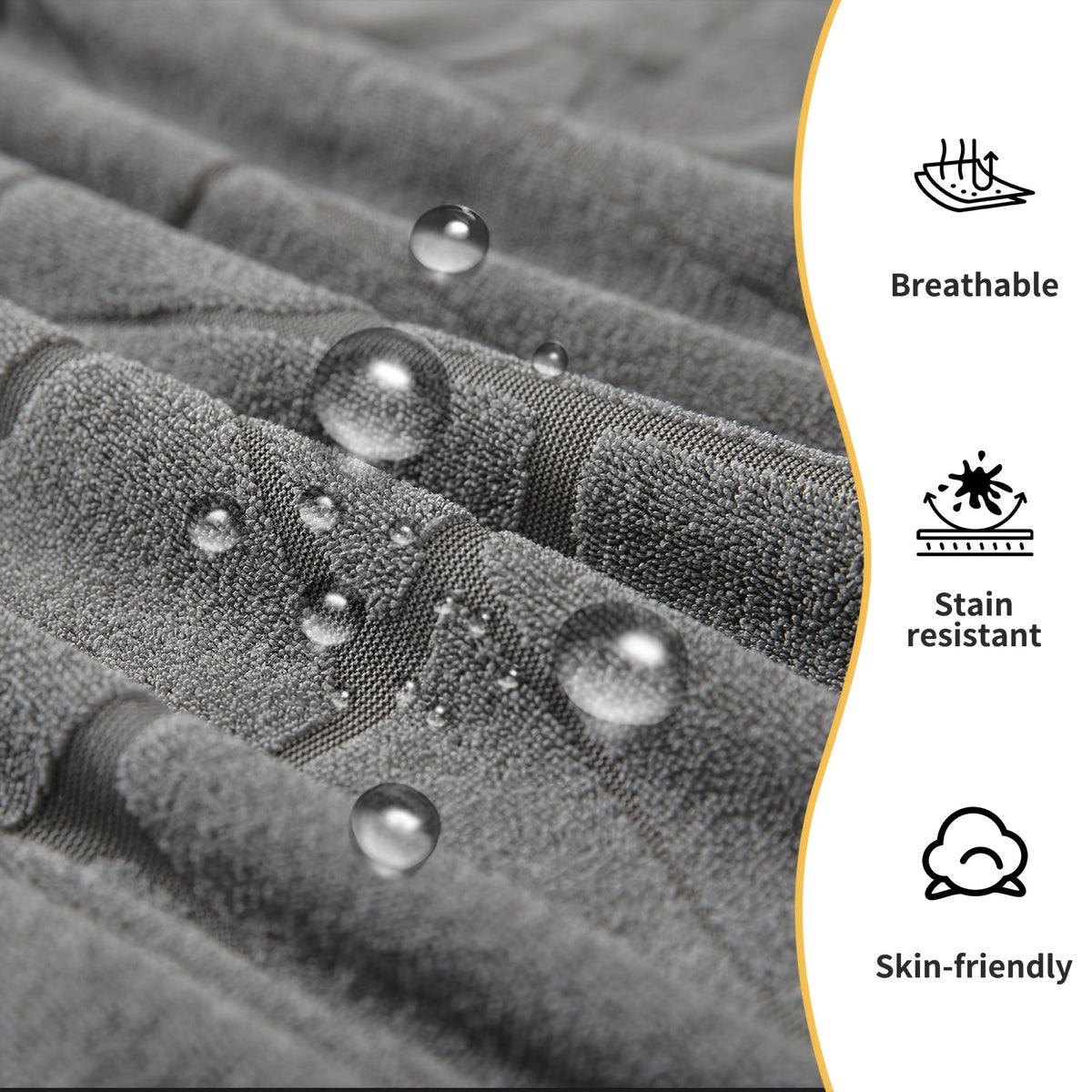 Housse de canapé extensible en polaire jacquard antidérapante à housses, visuel produit