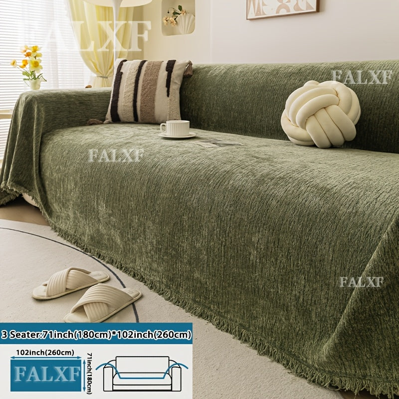 Housse de canapé en jacquard à rayures, autre coloris