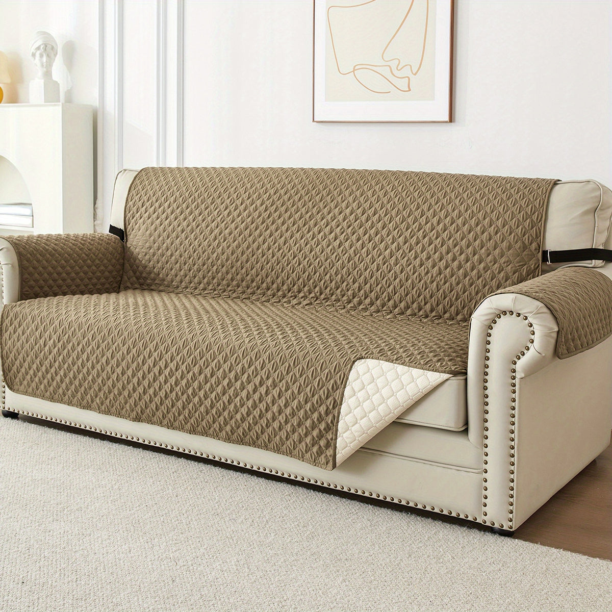 Housse de canapé légère en polyester antidérapante, visuel produit