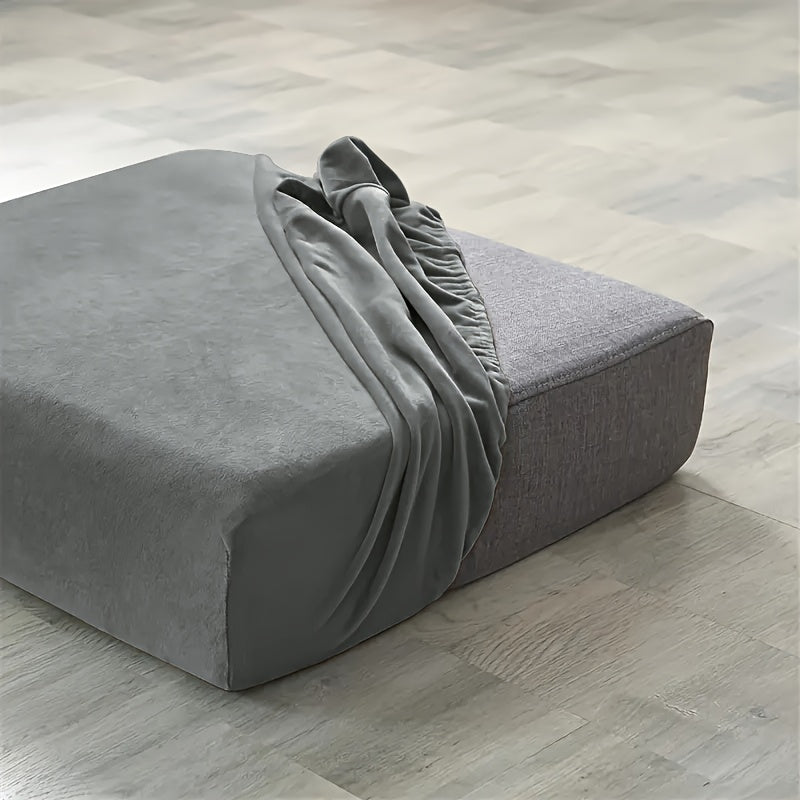 Housse de coussin épaisse extensible en velours, vue d'ensemble