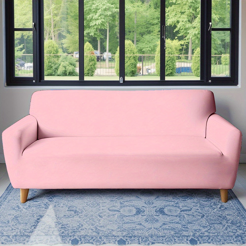 Housse de canapé en velours à motif fleuri au rendu glamour, mise en situation