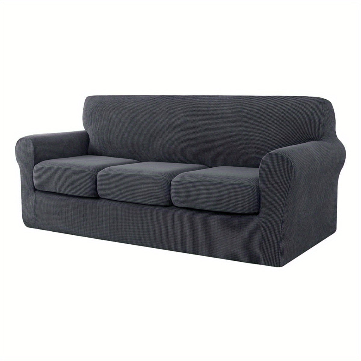 Housse de canapé épaisse extensible en polaire jacquard à housses séparées, tissu de 200 à 250 g/m²