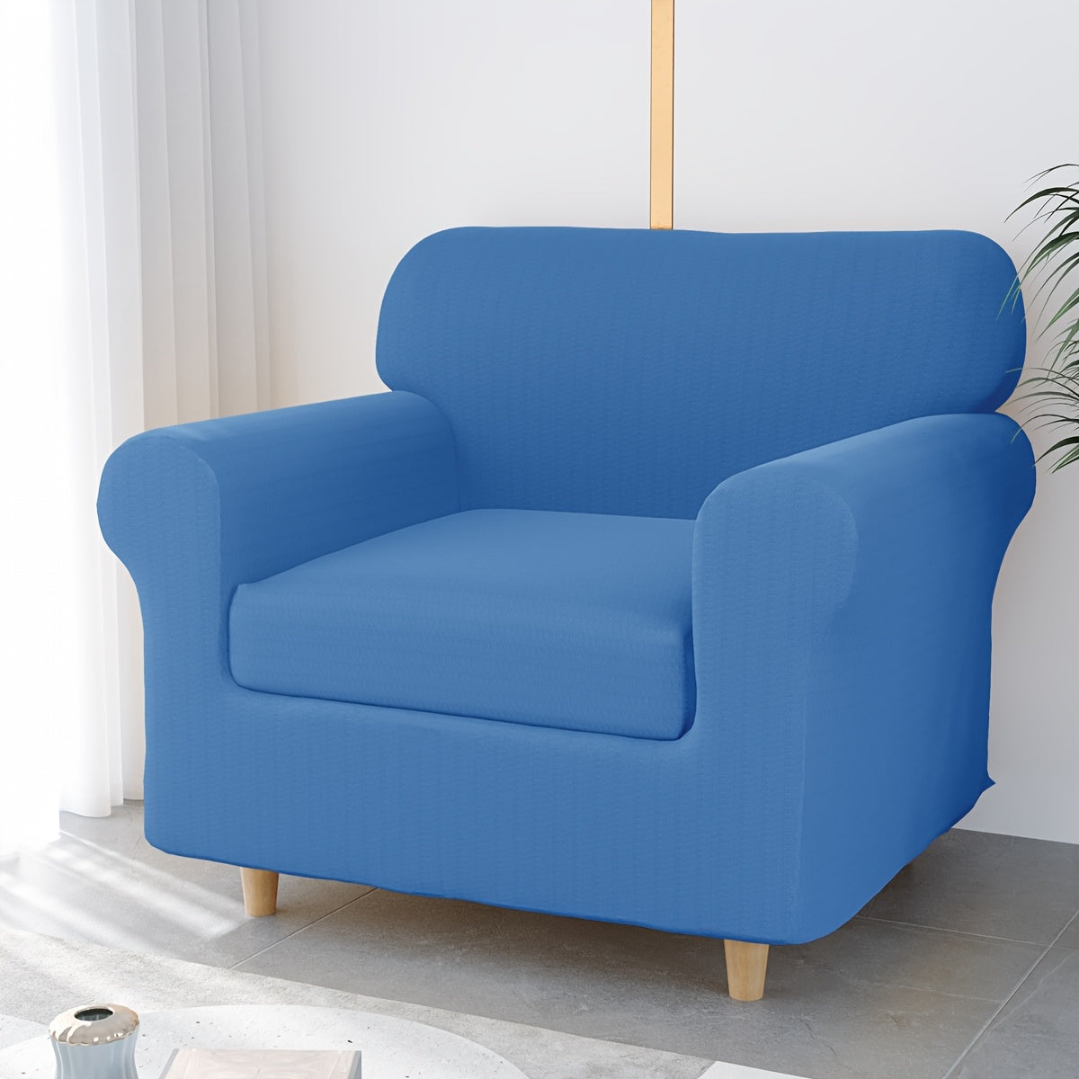 Housse de canapé extensible en fibre de lait à housses séparées, visuel produit
