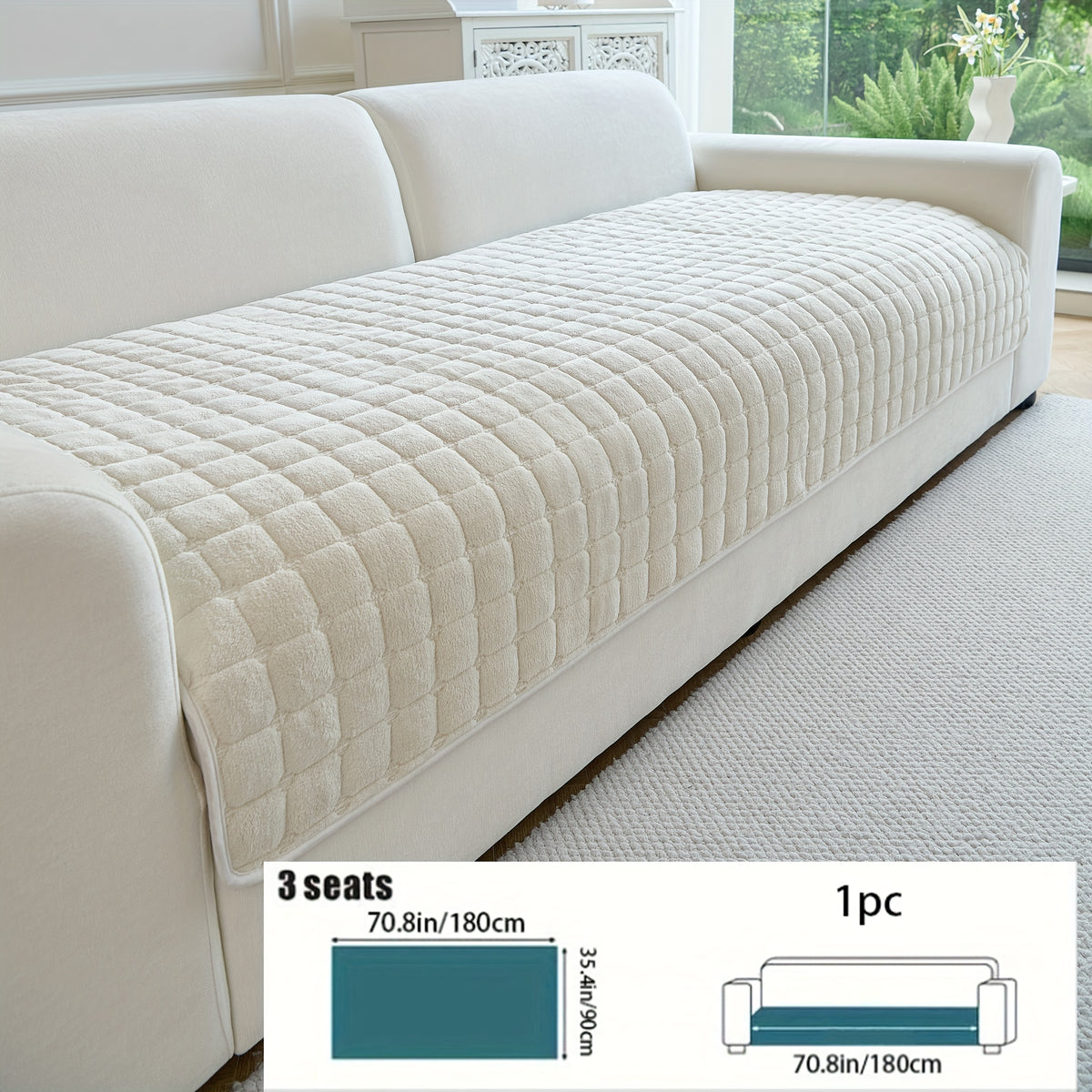 Housse de coussin matelassée, autre coloris