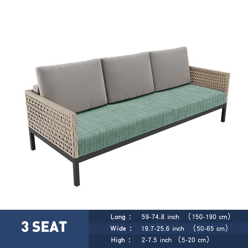 Housse de canapé extensible en polyester, vue de dos