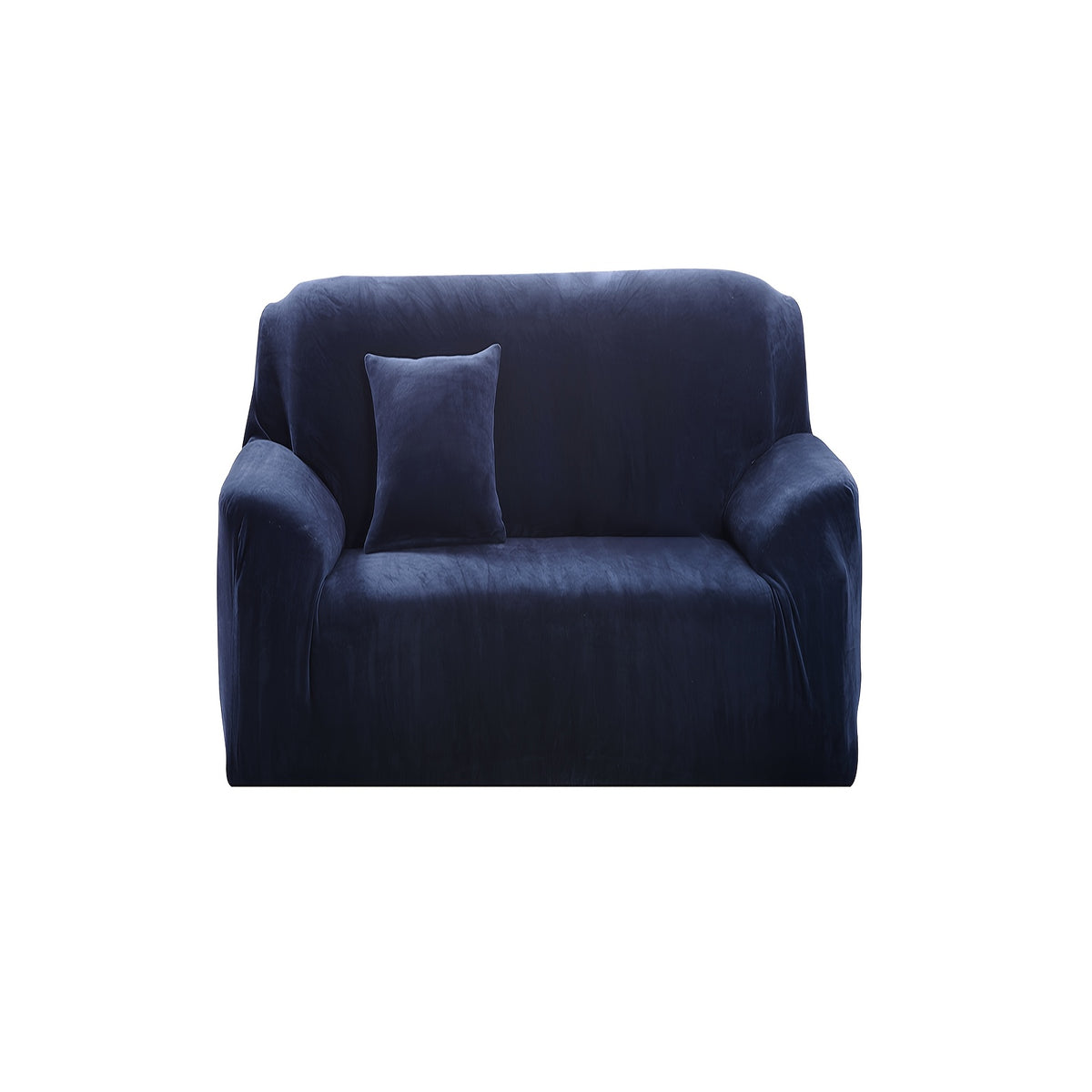 Housse de canapé épaisse extensible en peluche, vue d'ensemble