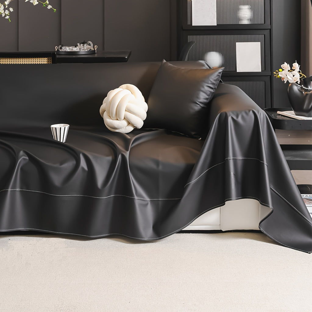 Housse de canapé épaisse en polyester, détail de la finition