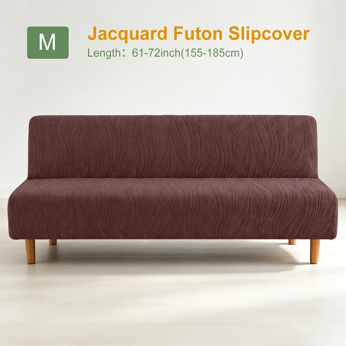 Housse d'accoudoir extensible en polaire jacquard sans accoudoirs, vue d'ensemble