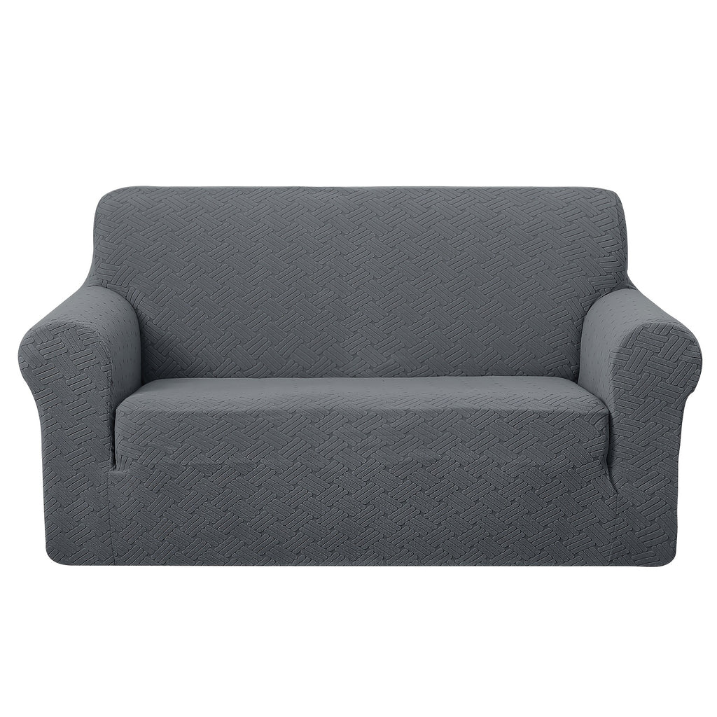 Housse de canapé épaisse extensible en polaire jacquard antidérapante, compatible fauteuil, canapé deux places, canapé trois places