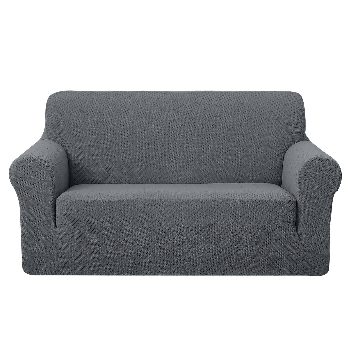 Housse de canapé épaisse extensible en polaire jacquard antidérapante, compatible fauteuil, canapé deux places, canapé trois places Image