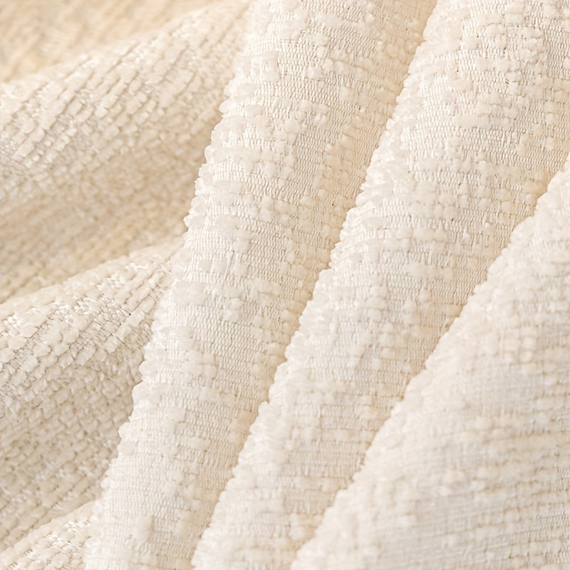 Housse de canapé, gros plan sur le tissu