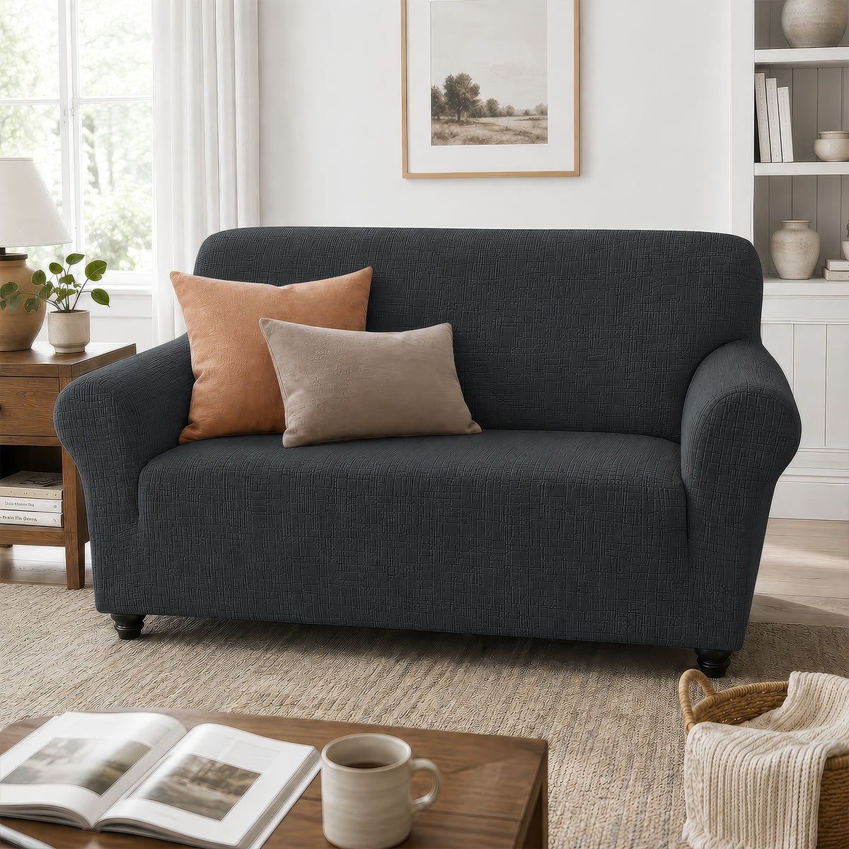 Housse de canapé en coton en T, tissu de 300 à 350 g/m²
