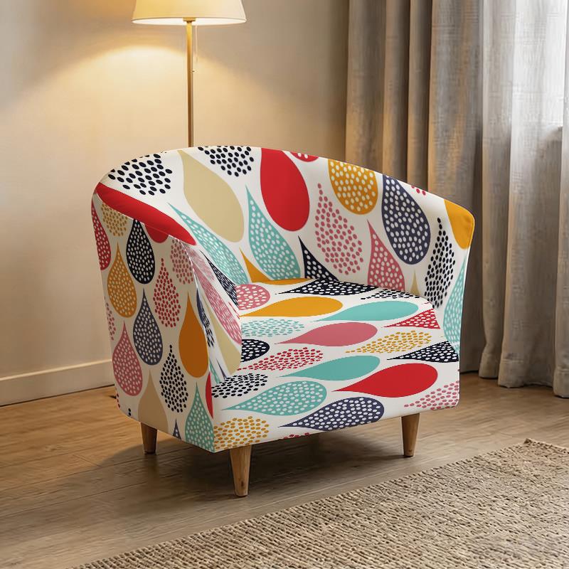 Housse de canapé légère extensible en fibre de lait matelassée à motif, housse posée