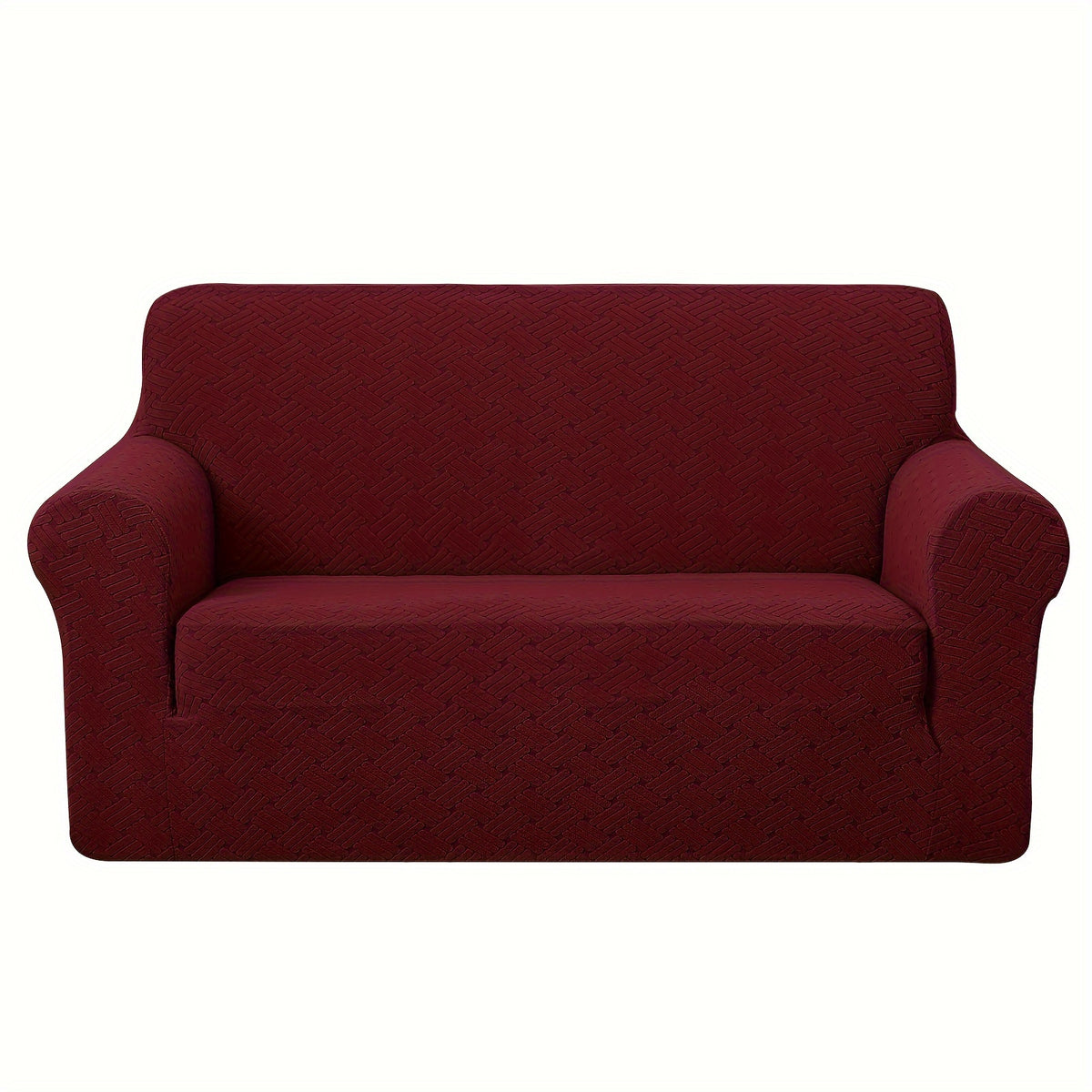 Housse de canapé épaisse extensible en polaire jacquard antidérapante, visuel produit