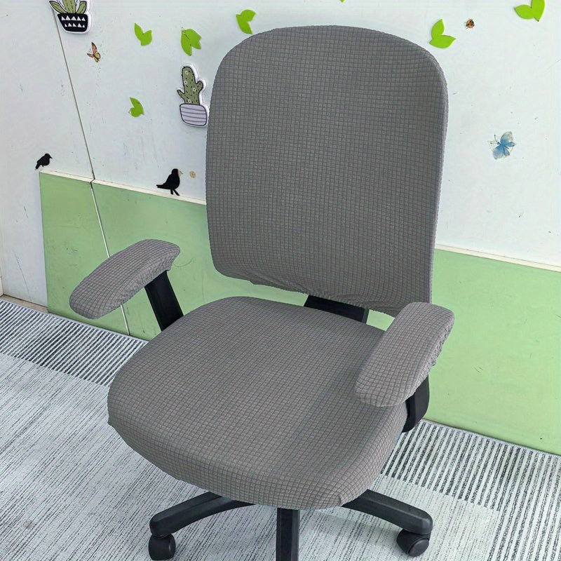 Housse de canapé extensible en peluche jacquard, housse posée