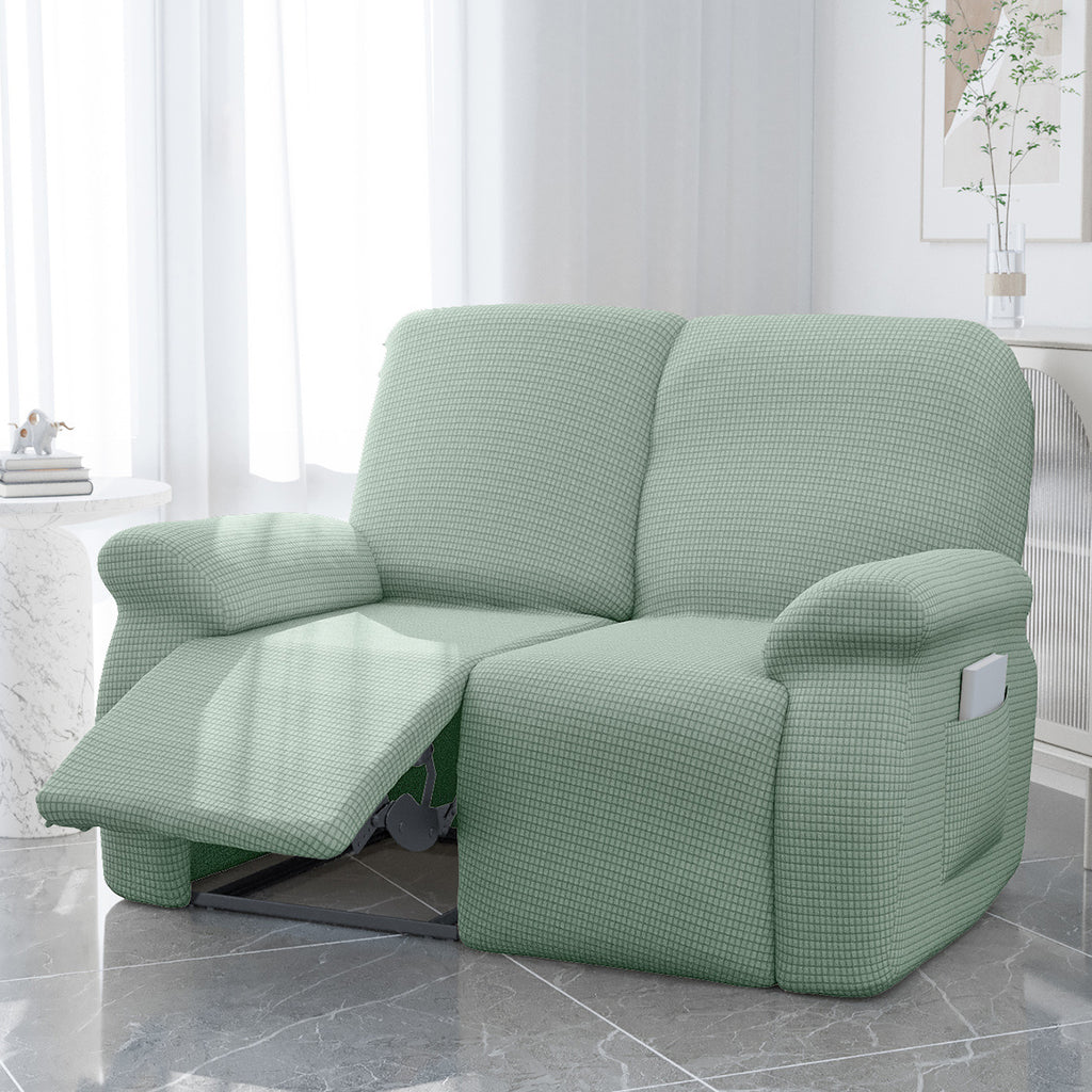 Protection de canapé extensible en polaire, mise en situation