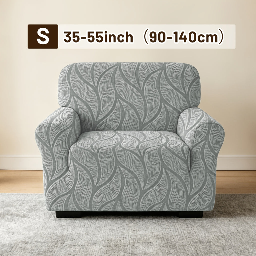 Housse de canapé extensible en polaire jacquard, gros plan sur le tissu
