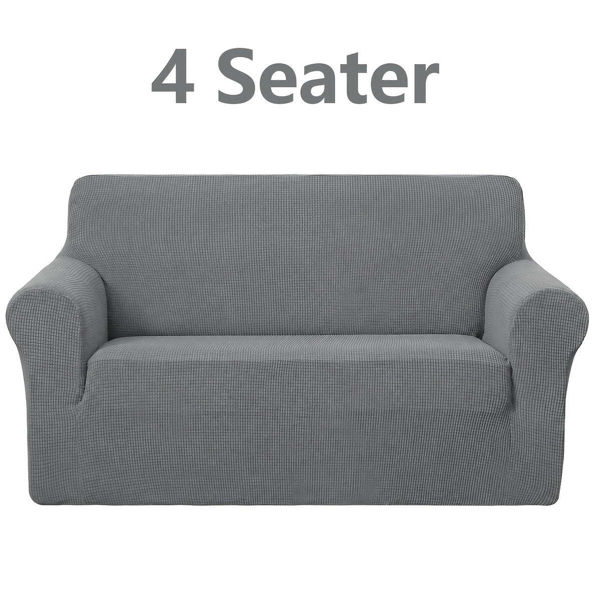 Housse de canapé extensible en polyester à carreaux, visuel produit