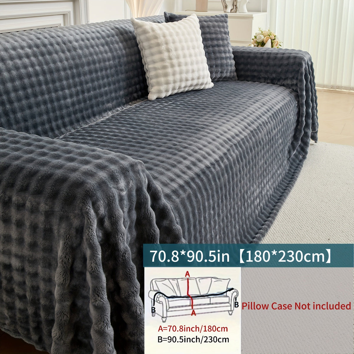 Housse de canapé en flanelle, autre coloris