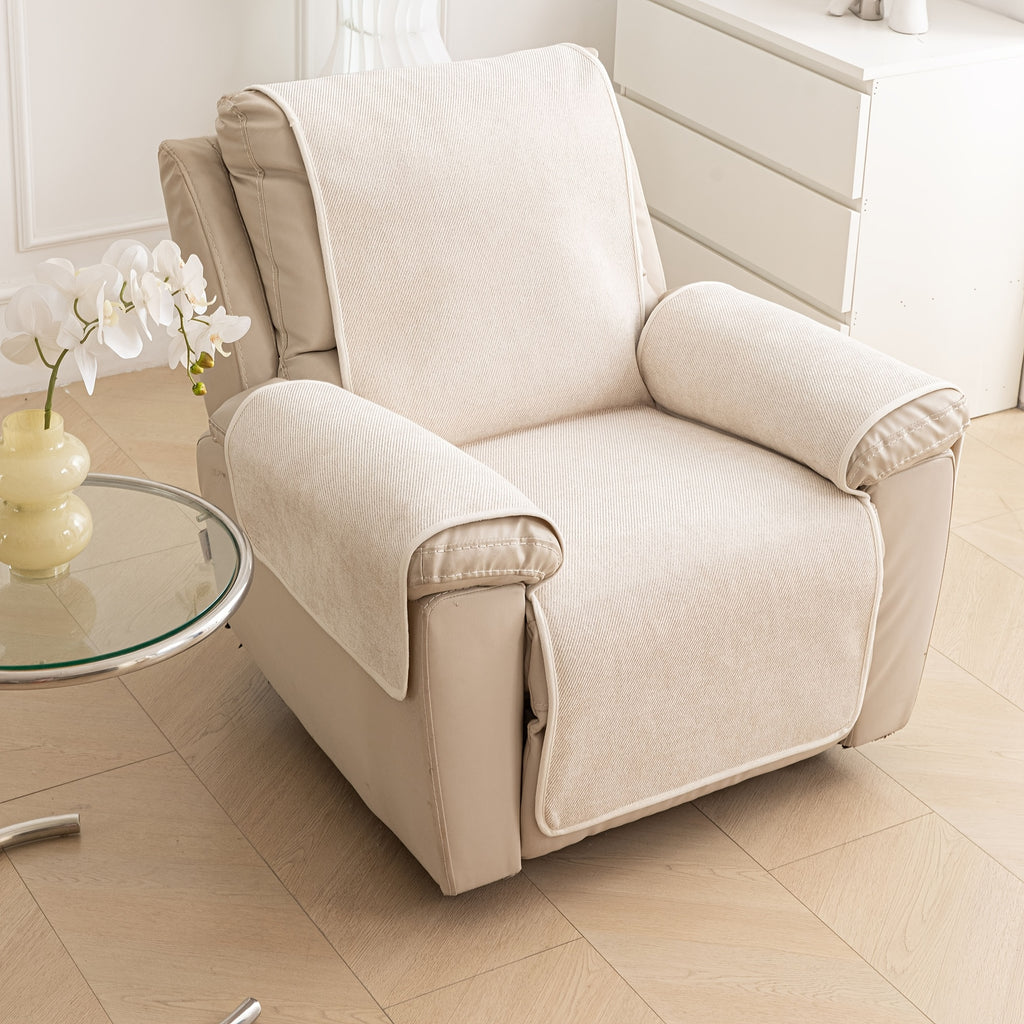 Housse de canapé en chenille antidérapante pour fauteuil, vue d'ensemble