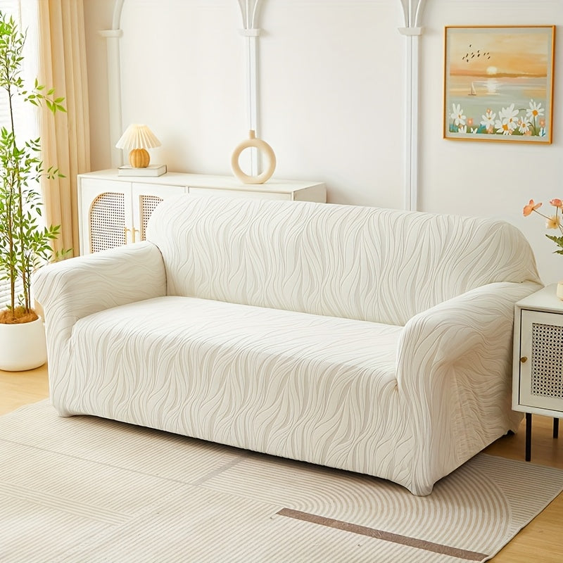 Housse de canapé extensible en tissu matelassé matelassée antidérapante, tissu de 160 à 180 g/m²