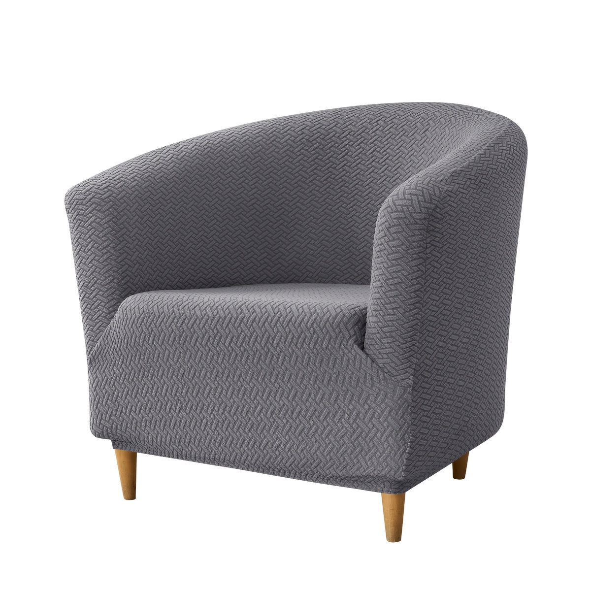 Housse de canapé extensible en polaire jacquard pour fauteuil, vue d'ensemble