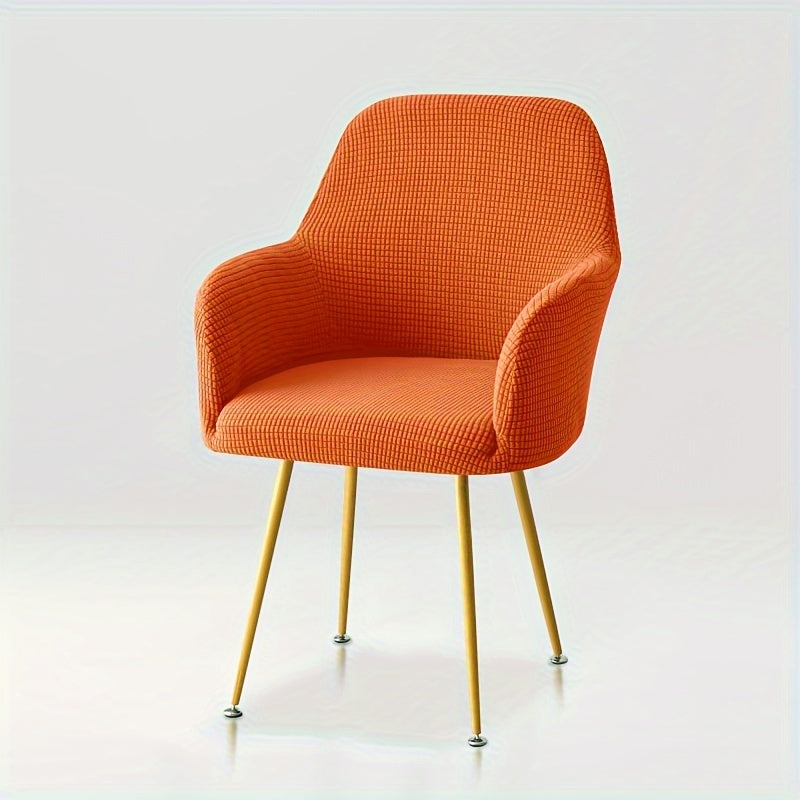 Housse de fauteuil extensible en polyester, détail de la finition
