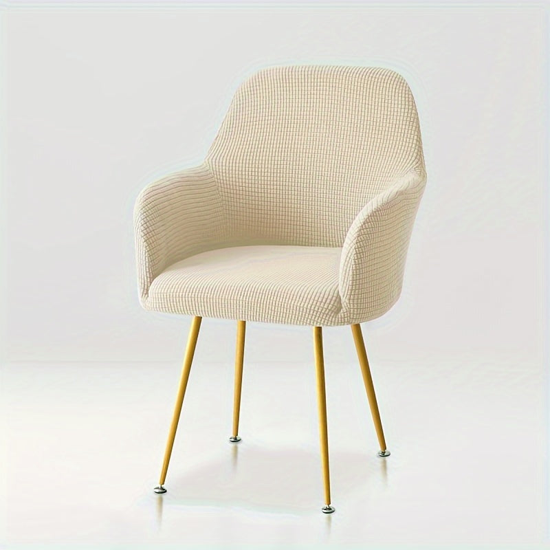 Housse de fauteuil extensible en polyester — détail de la matière : polyester