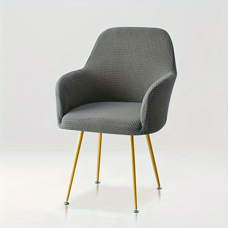 Housse de fauteuil extensible en polyester, housse posée
