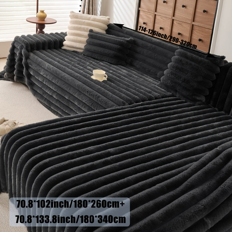 Housse de coussin épaisse en polyester antidérapante, détail de la finition