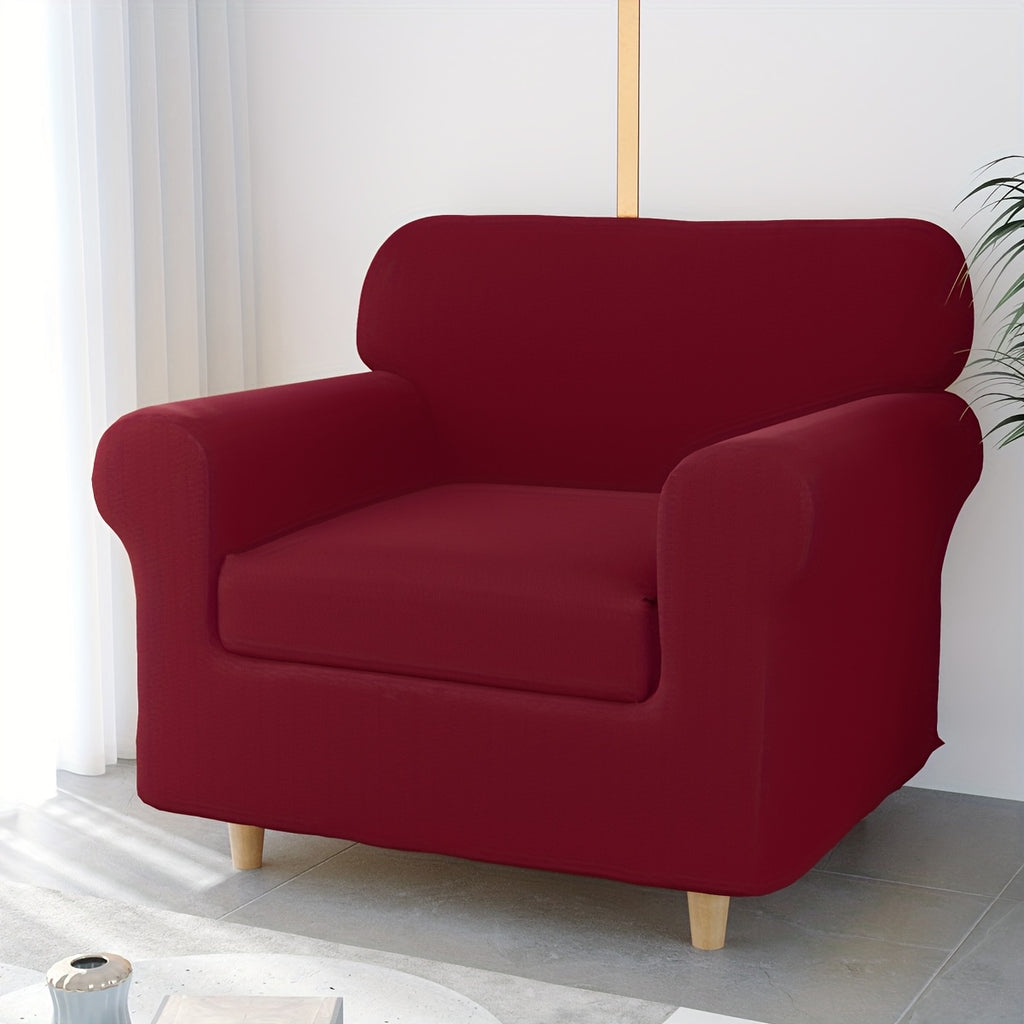 Housse de canapé extensible en fibre de lait à housses séparées, autre coloris
