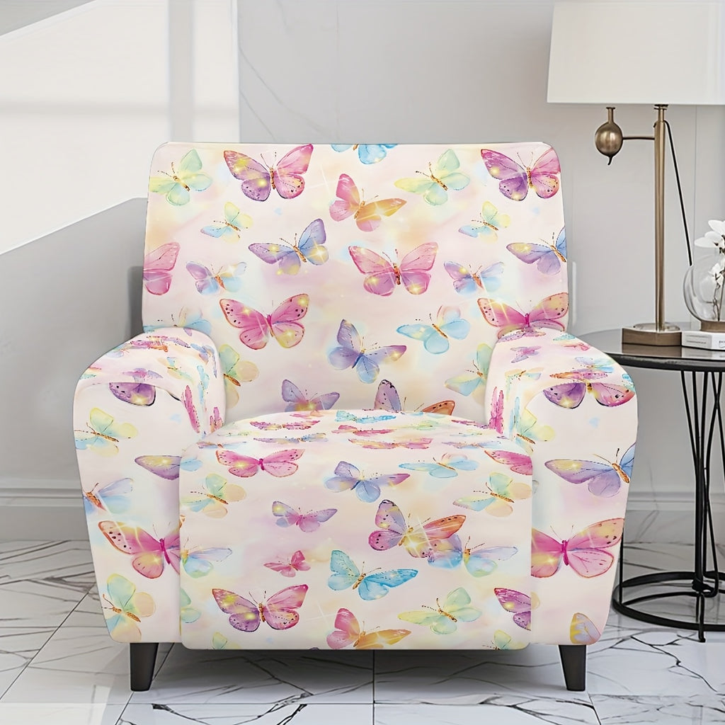 Protection de canapé avec poche de rangement d'esprit vintage, détail de la finition