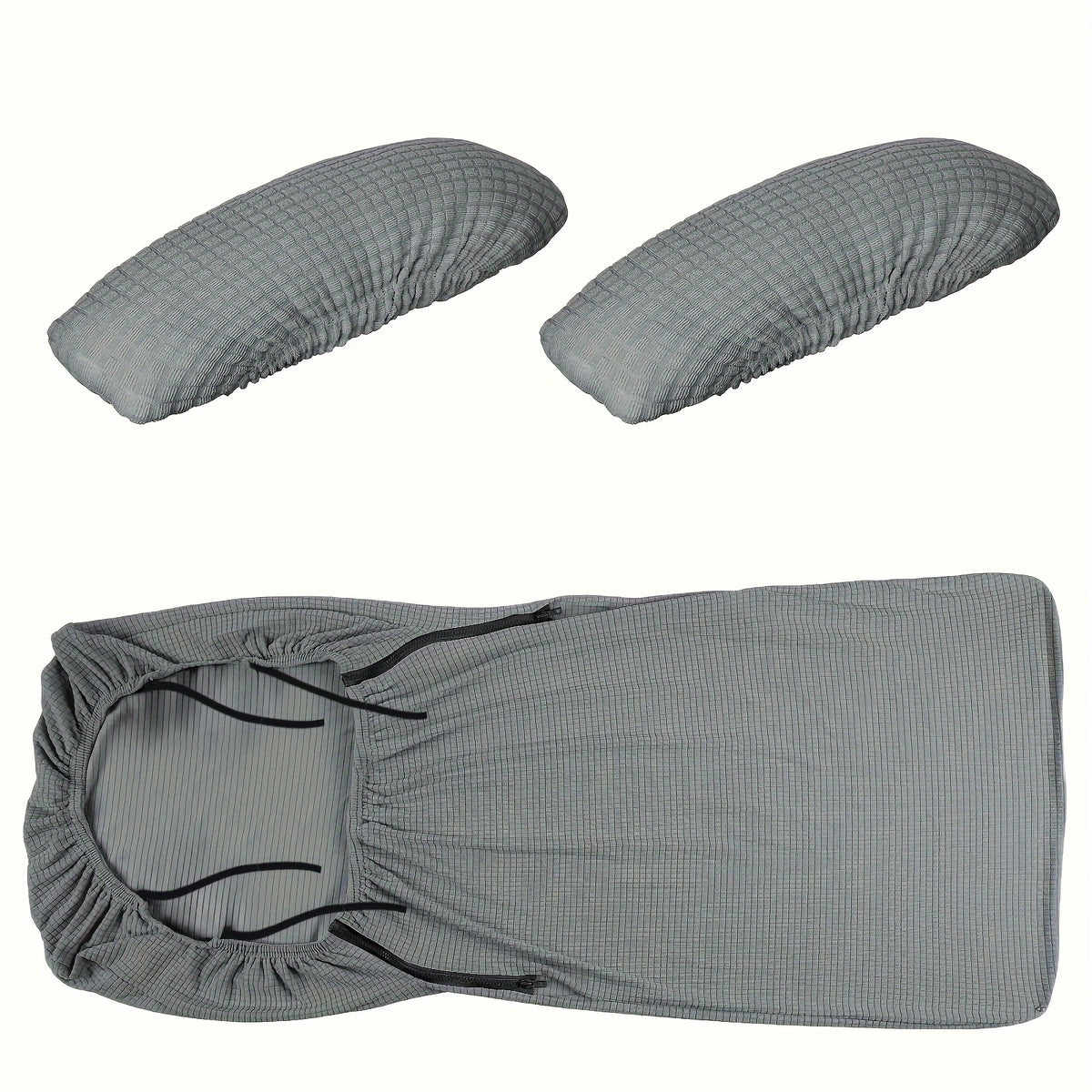 Housse de canapé en polyester, gros plan sur le tissu