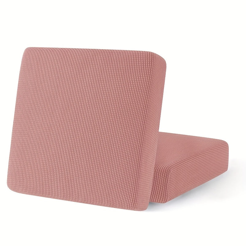 Housse de coussin extensible en velours côtelé jacquard, housse posée