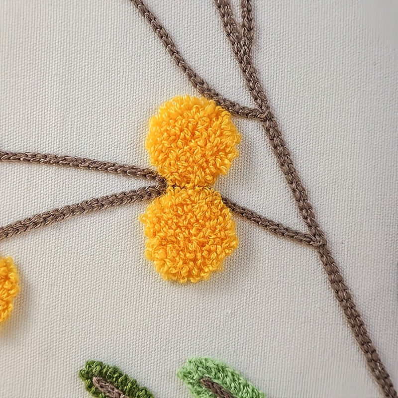 Housse de coussin en polyester à motif fleuri à fermeture éclair, visuel produit