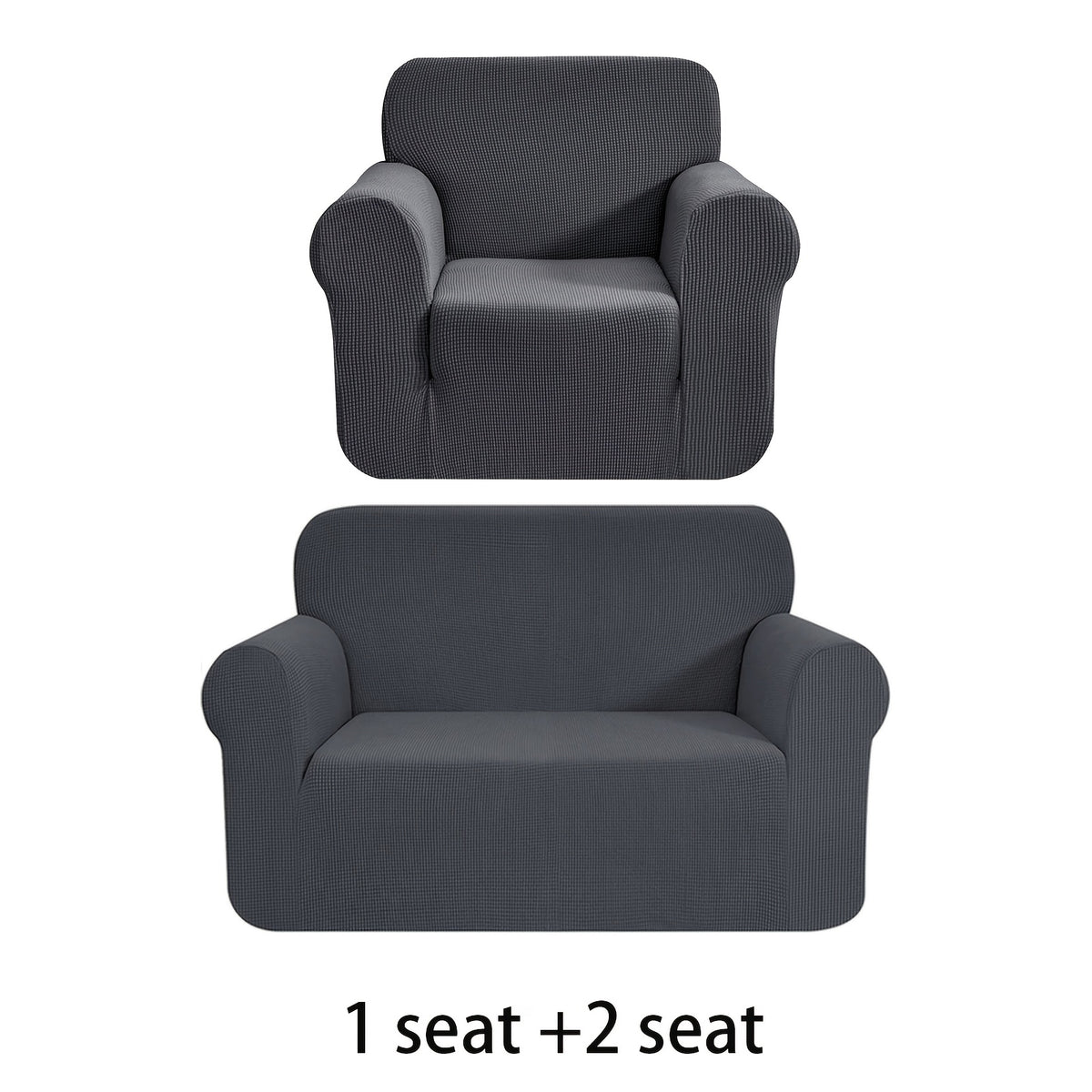 Housse de canapé extensible en polaire jacquard anti-griffes, tissu de 180 à 200 g/m² Image