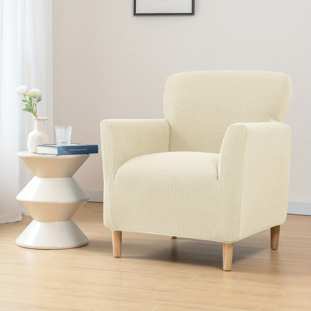 Housse de canapé extensible en velours côtelé pour fauteuil
