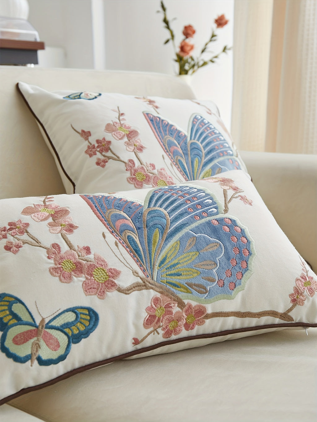 Housse de coussin d'esprit campagne, visuel produit