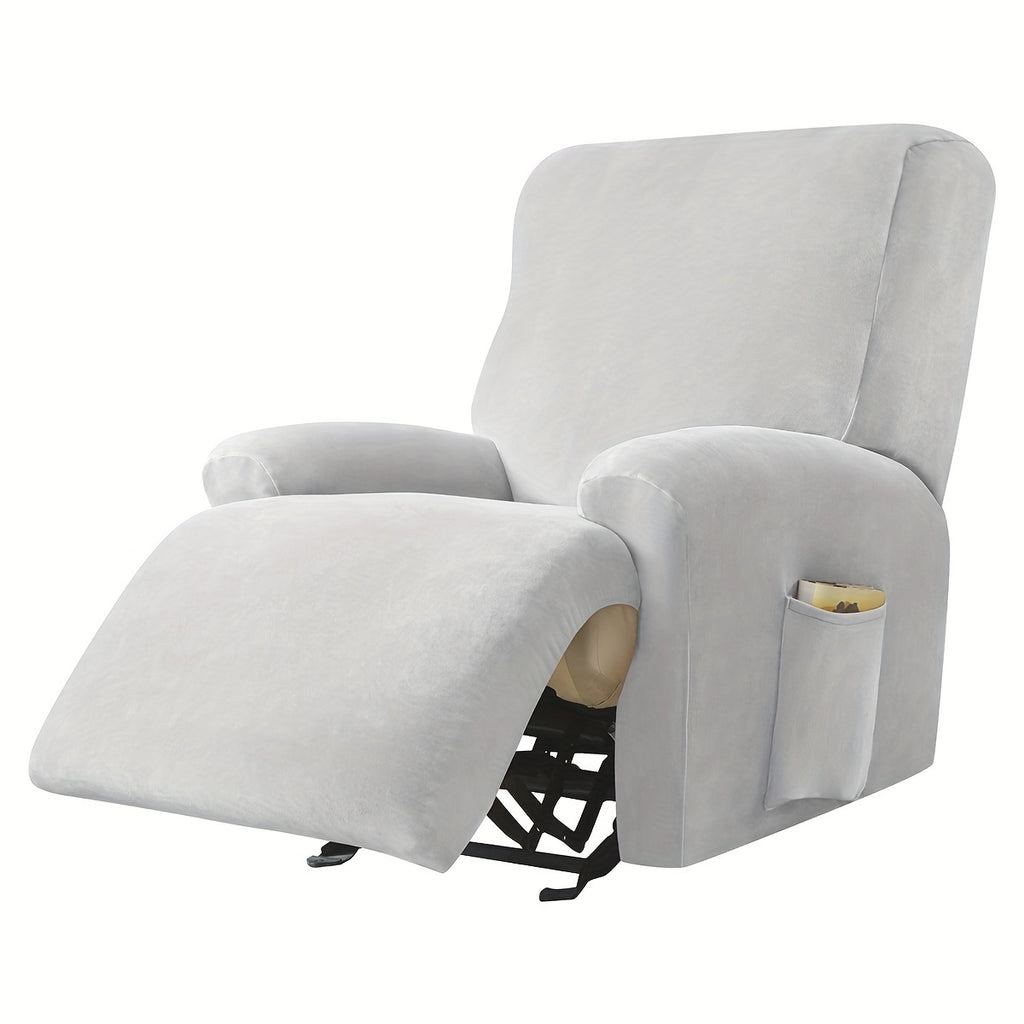 Housse de canapé extensible en velours à housses séparées pour fauteuil, tissu de 180 à 200 g/m²