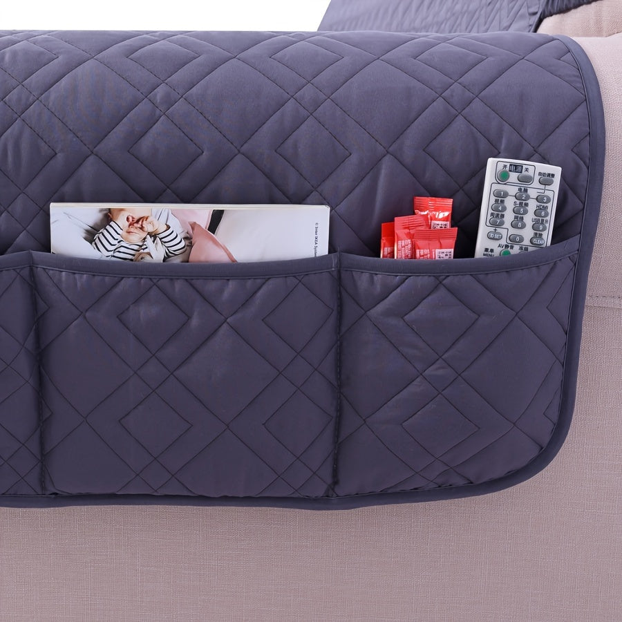 Housse de fauteuil matelassée antidérapante pour fauteuil, vue d'ensemble