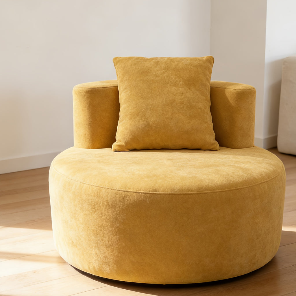 Housse de canapé en chenille, mise en situation